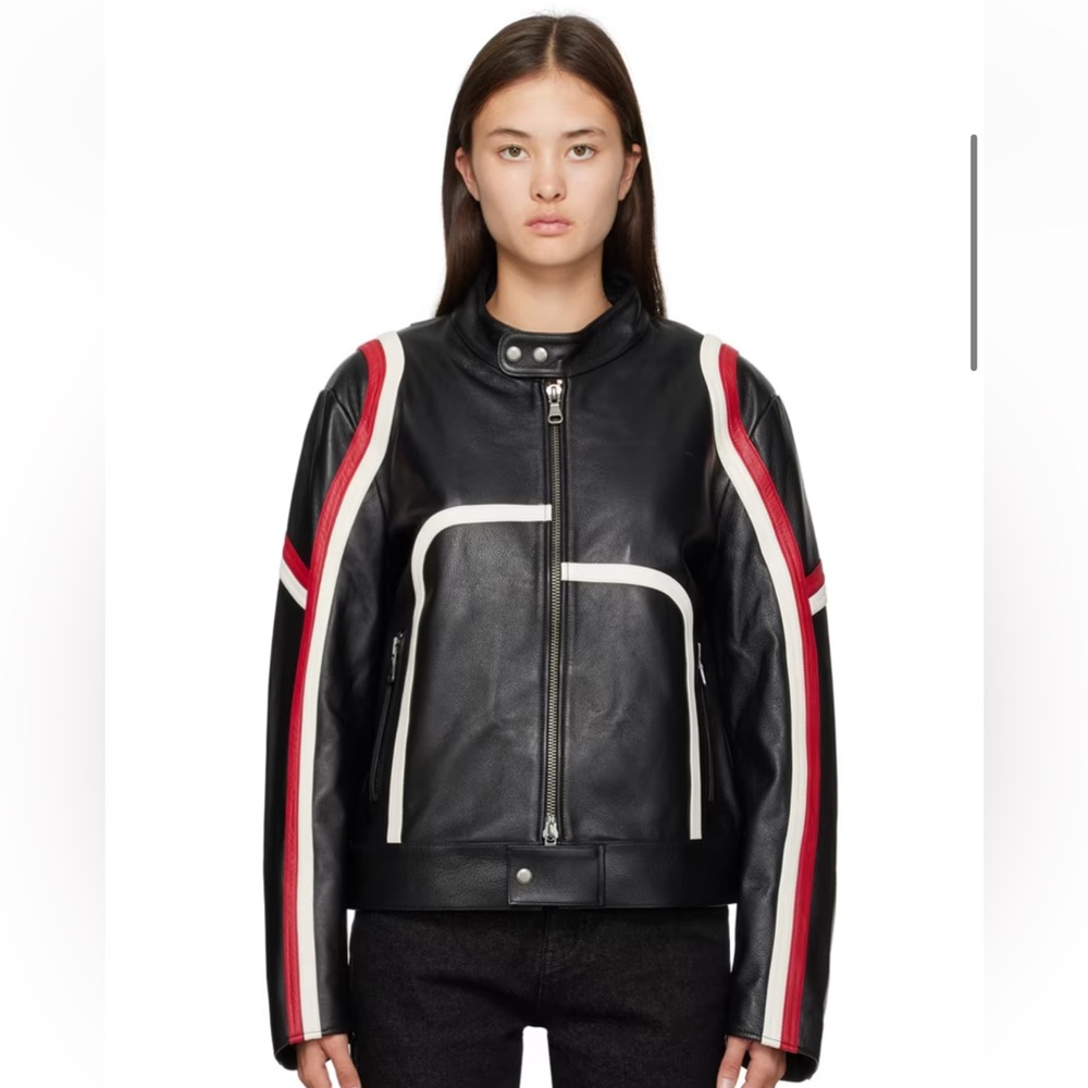 Anderson Bell Black Zip Leather Jacket